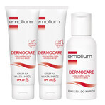 Set Emolium Dermocare, crema vento e gelo, dal 1° giorno, SPF 20, 2 x 75 ml + emulsione bagno, 50 ml in omaggio