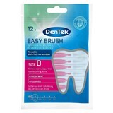 DenTek Easy Brush, scovolini interdentali, misura 0, 0,4 mm, 12 pezzi