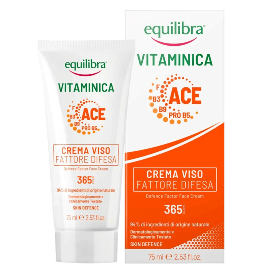 Equilibra Vitaminica, crème protectrice pour le visage, 75 ml