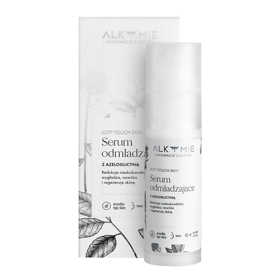 Alkmie Soft-Touch Skin, siero ringiovanente con azeloglicina, 30 ml