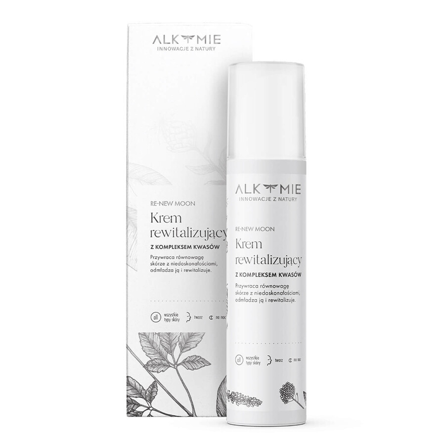 Alkmie Re-New Moon, crema rivitalizzante con complesso acido, 50 ml