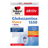 Doppelherz  aktiv Glucosamine 1550 Articolazioni + MSM, 40 capsule, Queisser Pharma