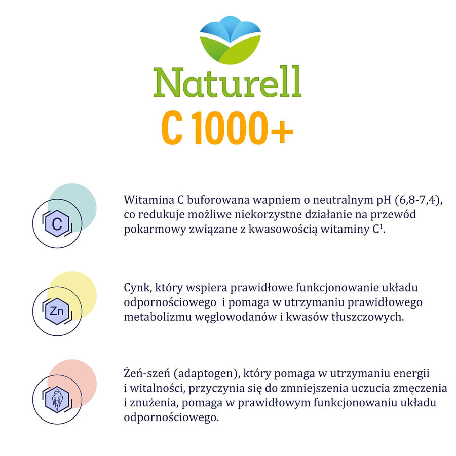 Naturell C 1000+, 90 cápsulas