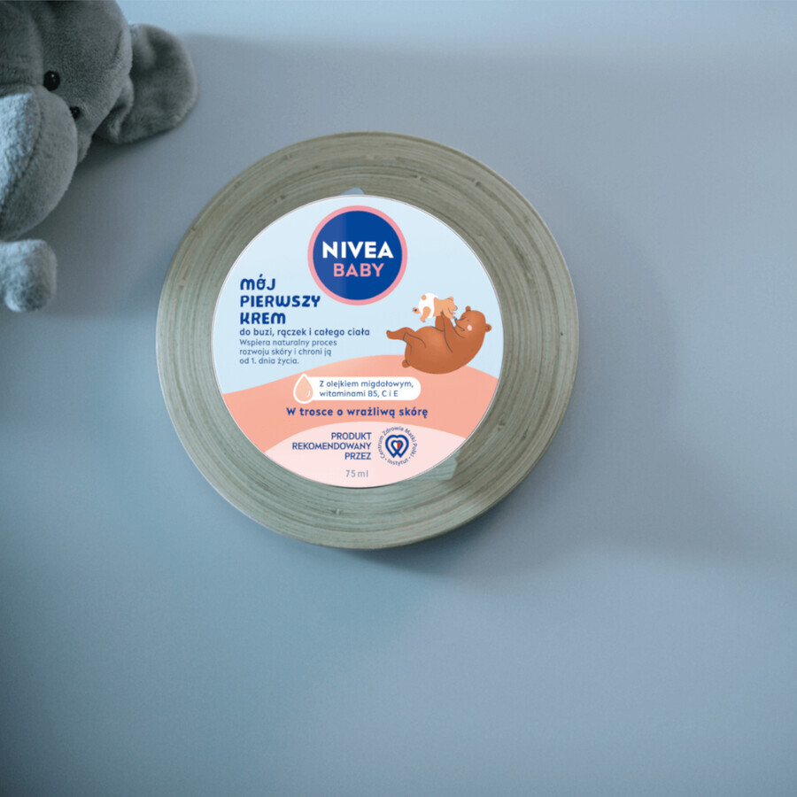 Nivea Baby La mia prima crema, per viso, mani e corpo, dal 1° giorno di vita, 75 ml