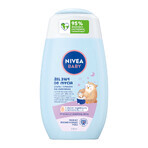 Nivea Baby, 2-in-1-Reinigungsgel für Körper und Haare vor dem Schlafengehen, ab 1. Tag, 200 ml