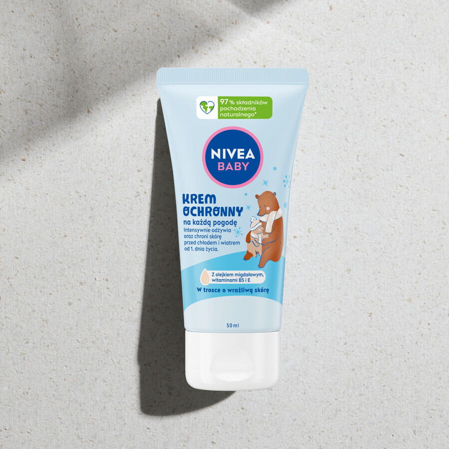 Nivea Baby, crema protettiva per tutte le stagioni, dal 1° giorno, 50 ml