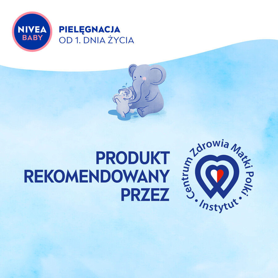 Nivea Baby, gel de curățare 2 în 1 pentru corp și păr, din prima zi, 500 ml