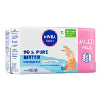 Nivea Baby 99% Agua Pura, toallitas húmedas biodegradables, 3 x 57 unidades