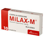 Milax-M 1500 mg, glycerin suppositories for children, 10 units