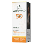 Uzdrovisco Pre-Age, crema antiossidante contro l'iperpigmentazione, SPF 50, 50 ml