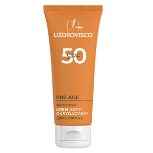 Uzdrovisco Pre-Age, crema antiossidante contro l'iperpigmentazione, SPF 50, 50 ml