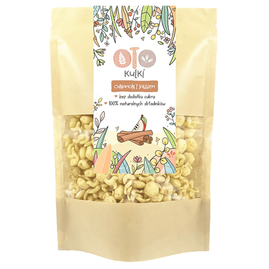 OtoLandia OTO Balls Cannella con mela, cereali per la prima colazione, 110 g