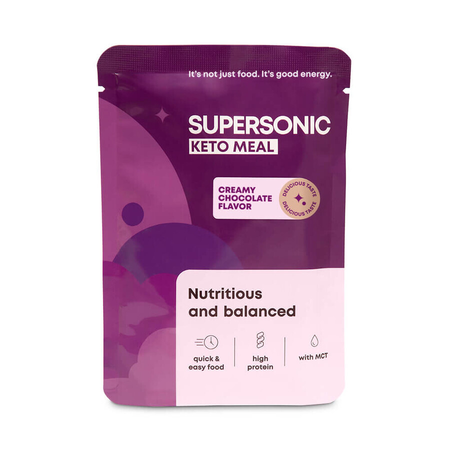 Supersonic Keto Maaltijd, romige chocoladesmaak, 80 g