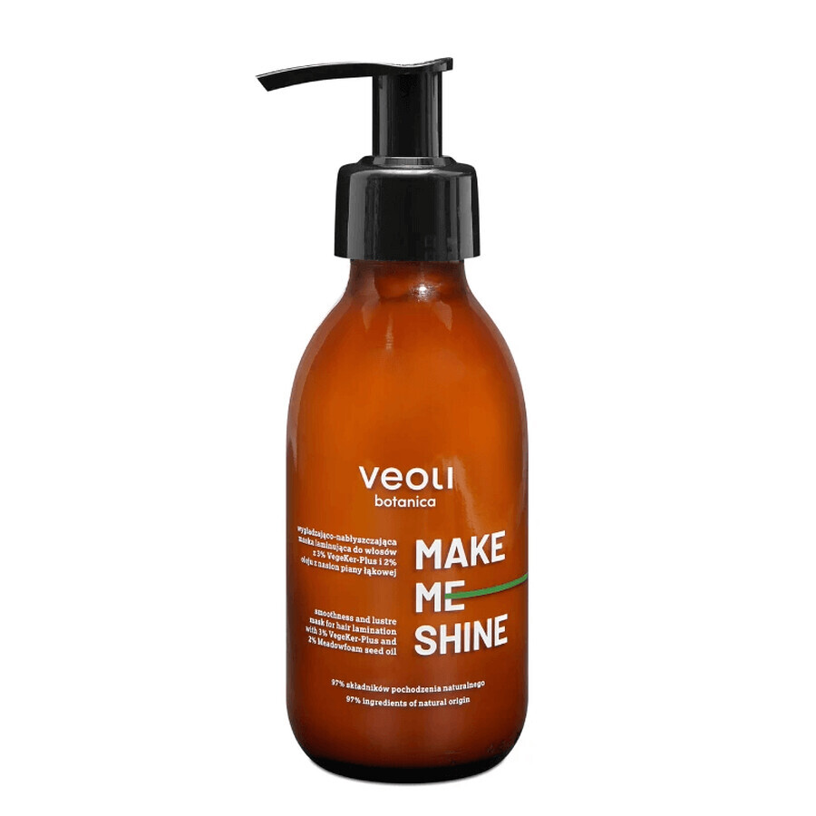 Veoli Botanica Make Me Shine, mască laminantă pentru păr, netezitoare și hidratantă, 140 ml