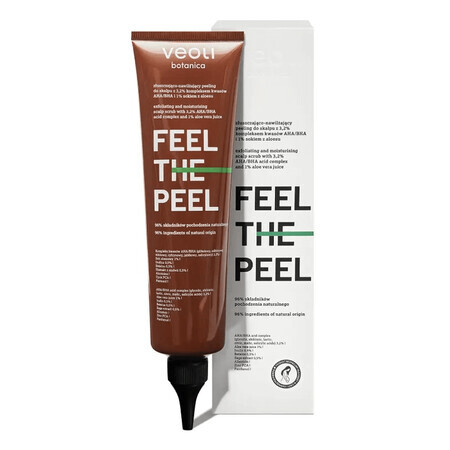 Veoli Botanica Feel The Peel, scrub esfoliante e idratante per il cuoio capelluto, 150 ml