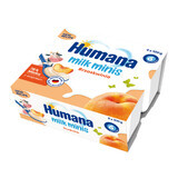 Humana Milk Minis Peach Flavor Yogurt Dessert After 6 Months 4 x 100g