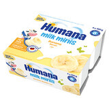 Humana Milk Minis Yogurt dessert with banana flavor, after 6 months, 4 x 100 g