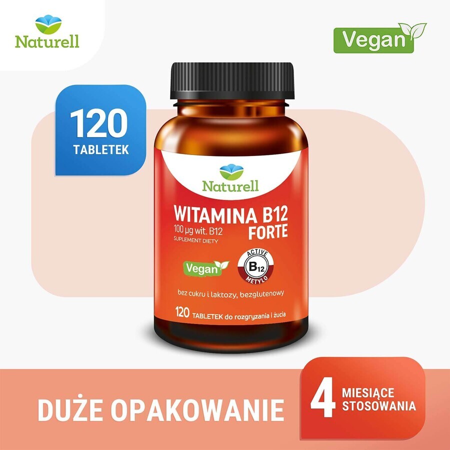 Naturell Vitamin B12 Forte, 120 Kautabletten