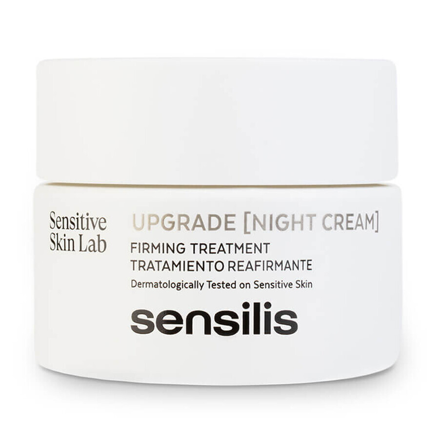 Sensilis Upgrade, crema notte rassodante e correttiva delle rughe, 50 ml + Upgrade AR, crema sorbetto rassodante e lenitiva, 5 ml in omaggio