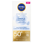 Nivea Sun Tripple Protect, fluido viso, SPF 50+, 40 ml