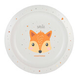 Canpol Babies, plastic plate for children, Cute animals, 4/411, orange, from 9 months, 1 pc