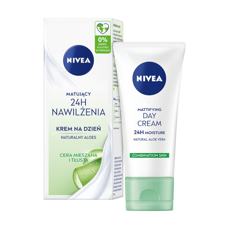 Nivea 24h Hydration, matterende dagcrème, vette en gemengde huid, 50 ml