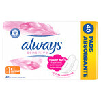 Always Sensitive, hygienic towels with wings, size 1, Normal, 40 pcs