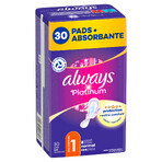 Always Platinum Winged Sanitary Napkins, Size 1, Normal, 30 pcs