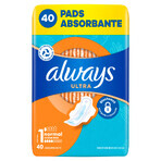 Always Ultra, assorbenti con ali, taglia 1, normali, 40 pz.