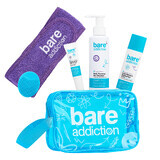 Bare Addiction Necessity Set, a set of products and accessories in a makeup bag