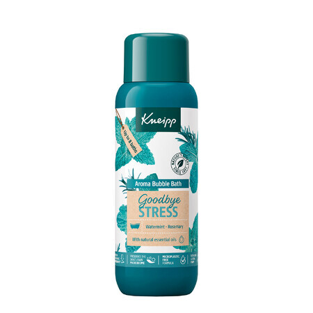 Kneipp Goodbye Stress, bagno schiuma aromatico, rosmarino e menta, 400 ml