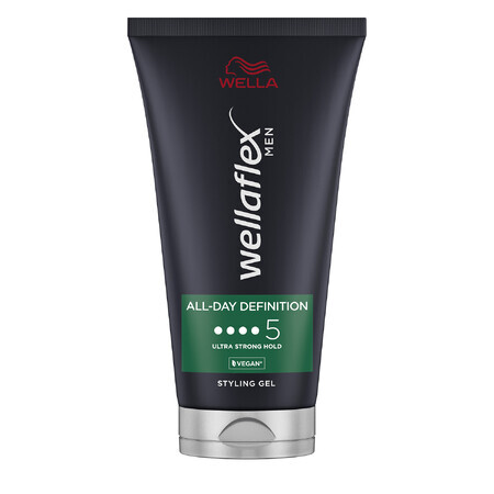 Wella Wellaflex Men, Gel per capelli, tenuta ultra forte, 150 ml