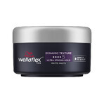 Wella Wellaflex Men, matte Stylingpaste für das Haar, Ultra-Starker Halt, 75 ml