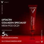 Vichy Liftactiv Collagen Specialist, crema per il contorno occhi, 15 ml