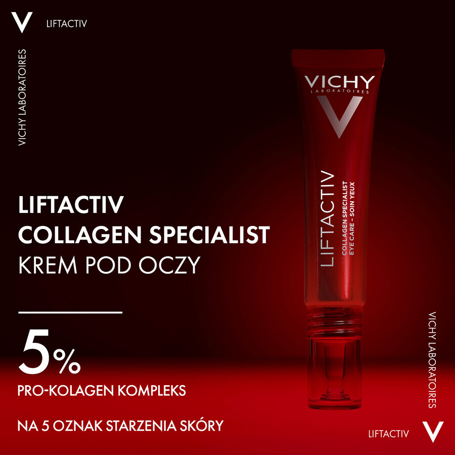 Vichy Liftactiv Collagen Specialist, crema per il contorno occhi, 15 ml