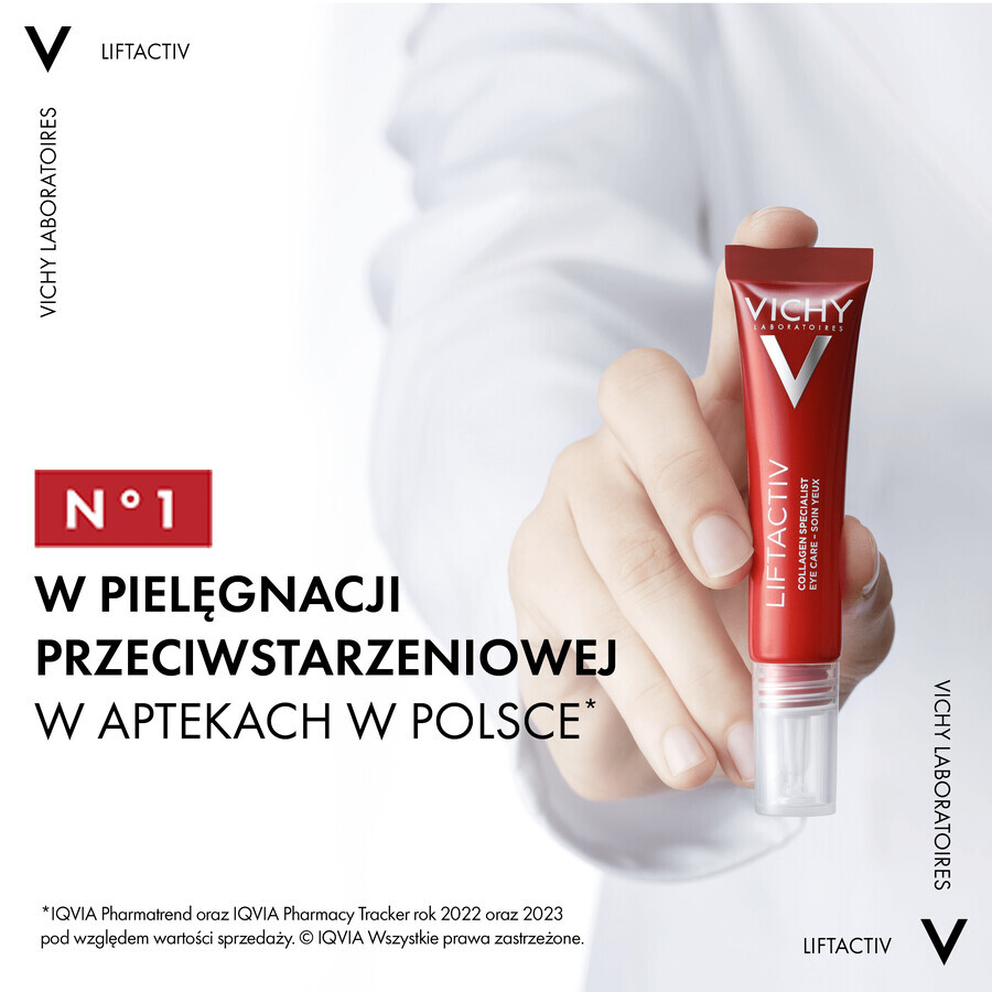 Vichy Liftactiv Collagen Specialist, crema per il contorno occhi, 15 ml