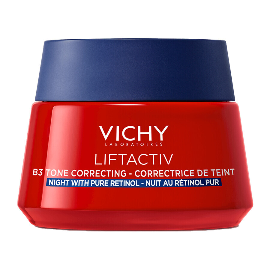 Vichy Liftactiv, Anti-Pigmentierungs-Nachtcreme mit reinem Retinol und Niacinamid, 50 ml