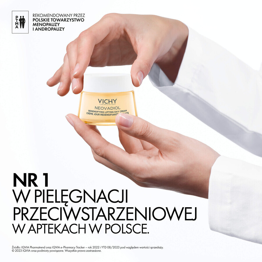 Set Vichy Neovadiol Peri-Menopausa, crema giorno rassodante che ripristina la densità, 50 ml + crema notte, 50 ml + borsa cosmetica in omaggio