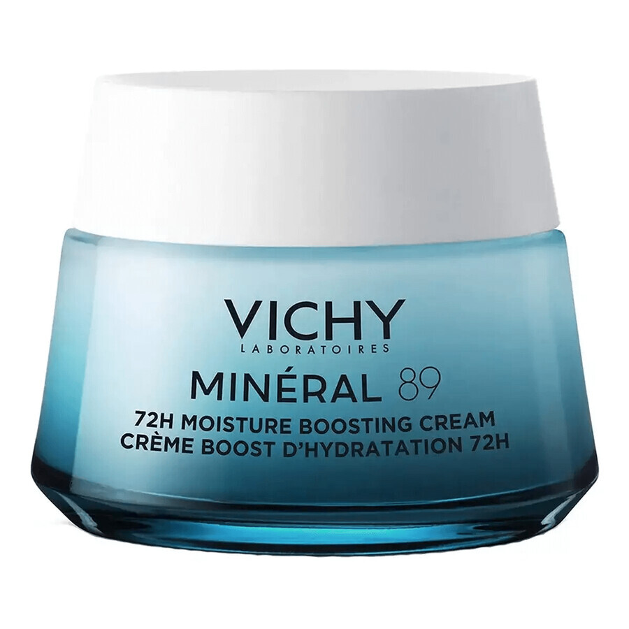 Set Vichy Mineral 89, crema idratante e rivitalizzante, 72h, 50 ml + Capital Soleil UV-Age Daily, fluido anti-foto-invecchiamento, SPF 50+, 40 ml + trousse in omaggio