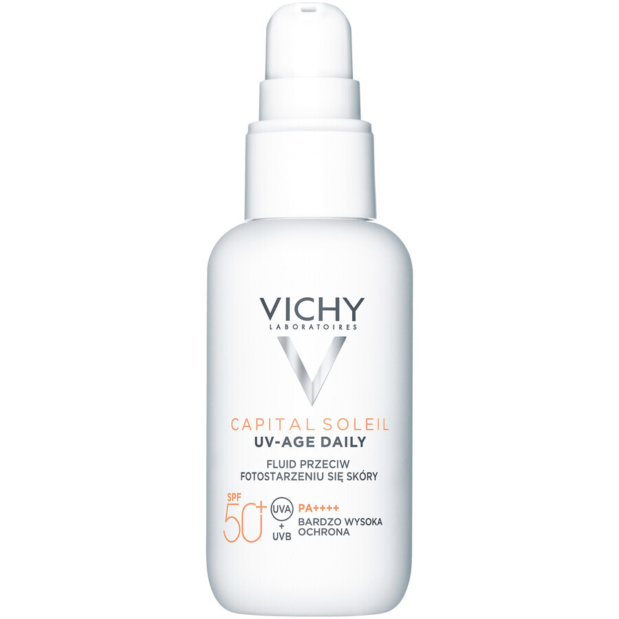 Set Vichy Mineral 89, crema idratante e rivitalizzante, 72h, 50 ml + Capital Soleil UV-Age Daily, fluido anti-foto-invecchiamento, SPF 50+, 40 ml + trousse in omaggio