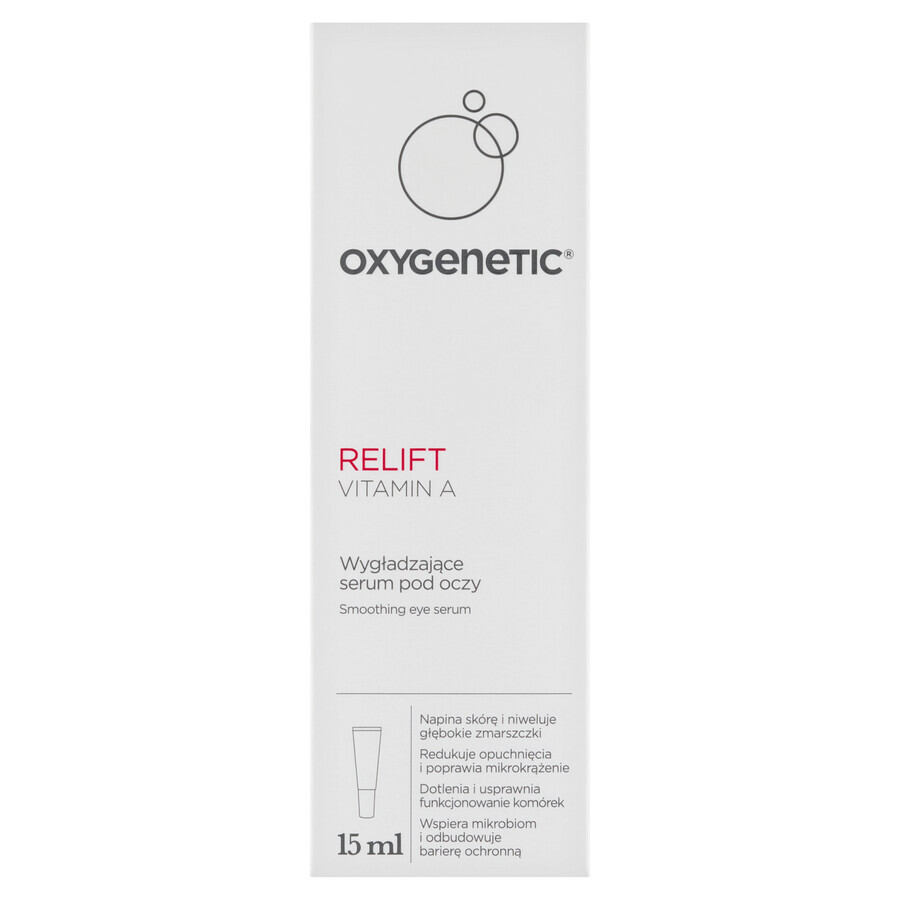 Oxygenetic Relift Siero occhi levigante alla vitamina A, 15 ml