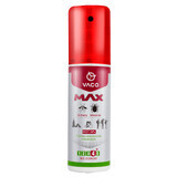 Vaco Max, liquido per zanzare e zecche, con pantenolo, DEET 30%, 80 ml