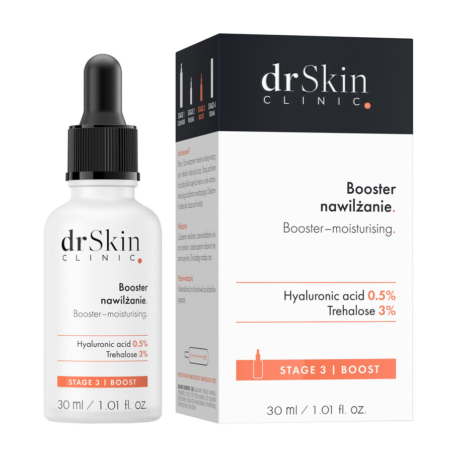 DrSkin Clinic, booster per il viso, idratante, 30 ml