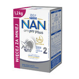 Nestle NAN Optipro Plus 2 5HM-O, latte di proseguimento per lattanti oltre i 6 mesi, 1,2 kg