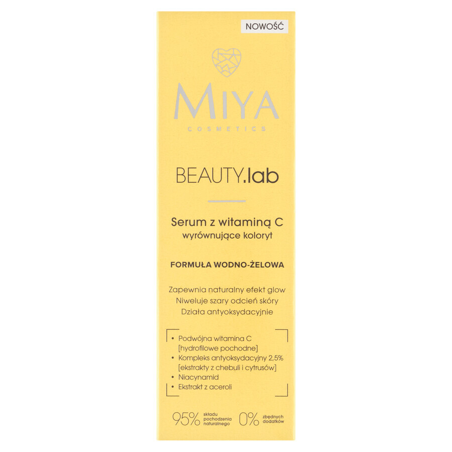 Miya BEAUTY.lab, Siero alla vitamina C per uniformare il tono della pelle, 30 ml