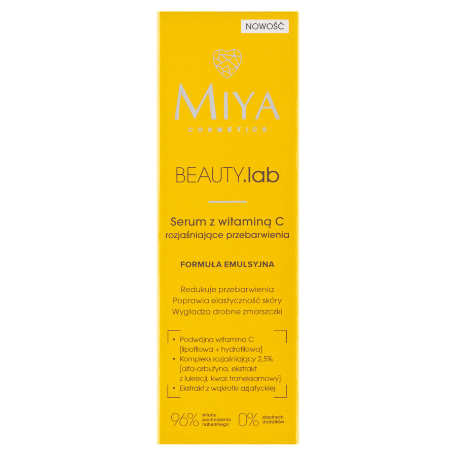 Miya BEAUTY.lab, Siero alla vitamina C per schiarire l'iperpigmentazione, 30 ml