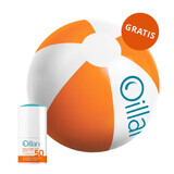 Oillan Sun, roll-on protettivo per viso e corpo, SPF 50, 50 ml + pallone da spiaggia gratuito