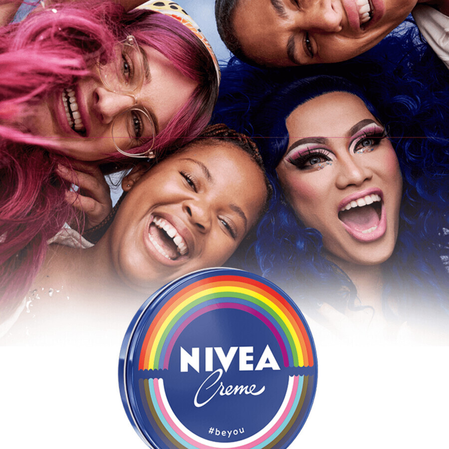 Nivea Pride Creme, Universalcreme für Gesicht und Körper, 75 ml