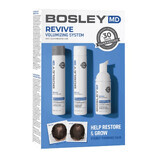 BosleyMD Kit Revive per stimolare la crescita dei capelli non colorati, shampoo, 150ml + balsamo, 150ml + mousse, 100ml