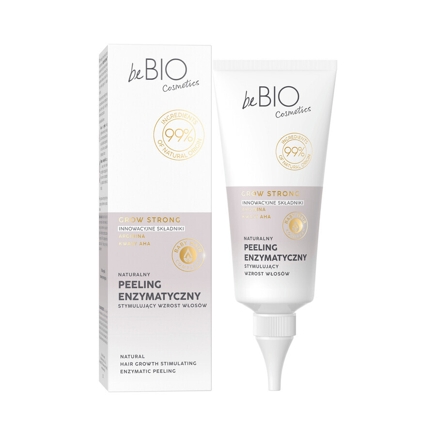 beBIO Cosmetics Baby Hair Complex, scrub agli enzimi naturali per stimolare la crescita dei capelli, 100 ml